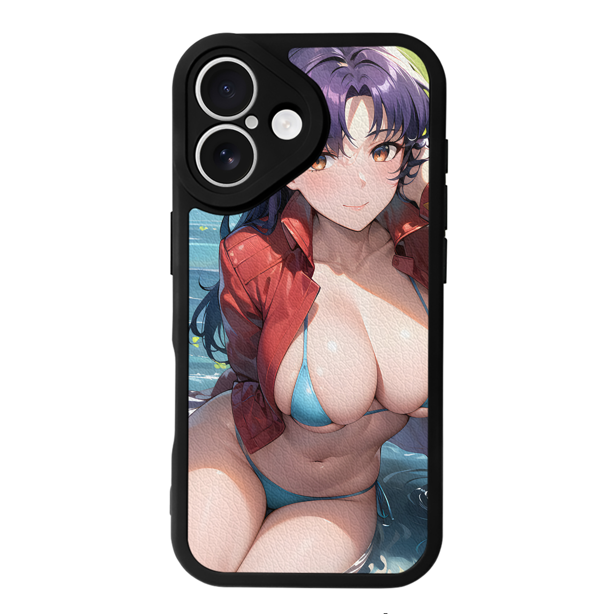 （画像用） EVA 新世紀エヴァンゲリオン 【iPhone 16シリーズ対応】シリコンスマホケース（レザー調） 材質：シリコン